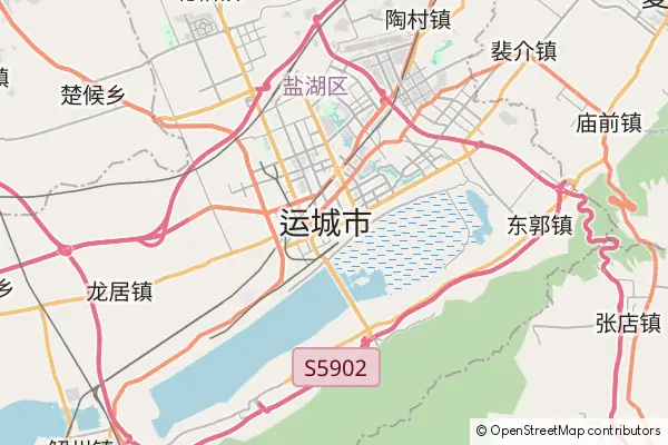 Mapa Yuncheng