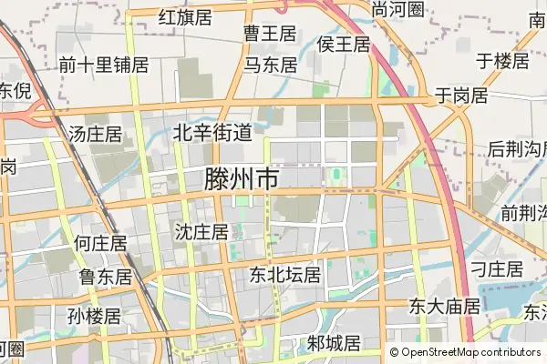 Mapa Tengzhou