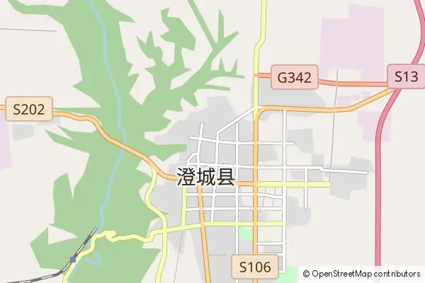 Mapa Chengcheng County