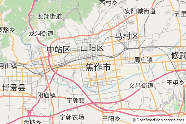 Mapa Jiaozuo