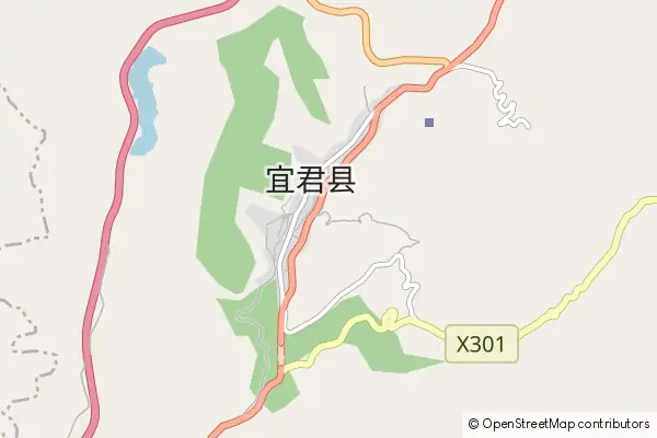 Mapa Yijun County