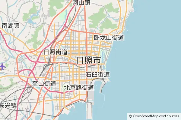 Mapa Rizhao