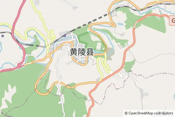 Mapa Huangling County