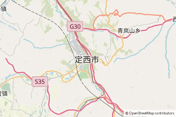 Mapa Dingxi