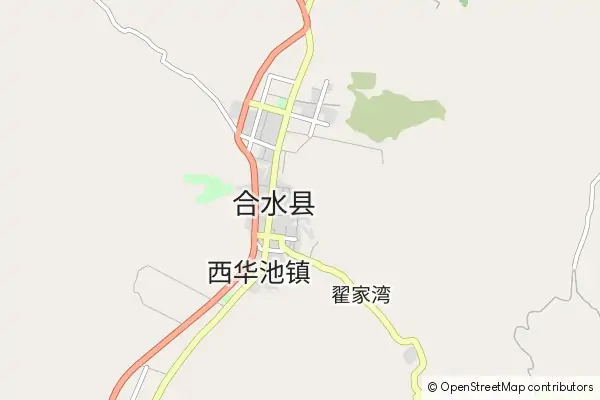 Mapa Heshui County