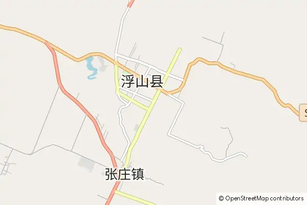 Mapa Fushan County