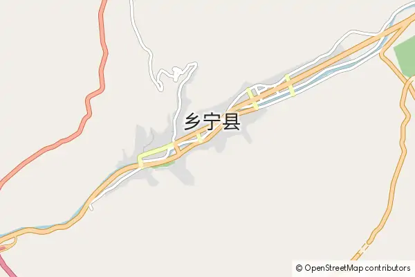 Mapa Xiangning County