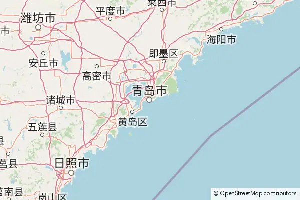 Mapa Qingdao