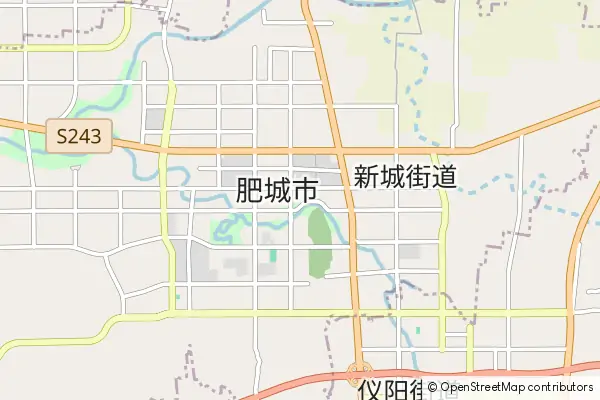 Mapa Feicheng