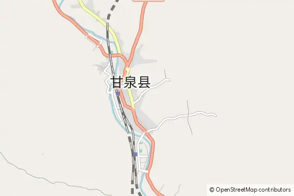 Mapa Ganquan County