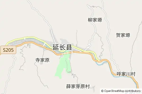 Mapa Yanchang County