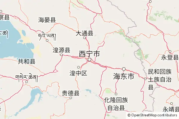 Mapa Xining