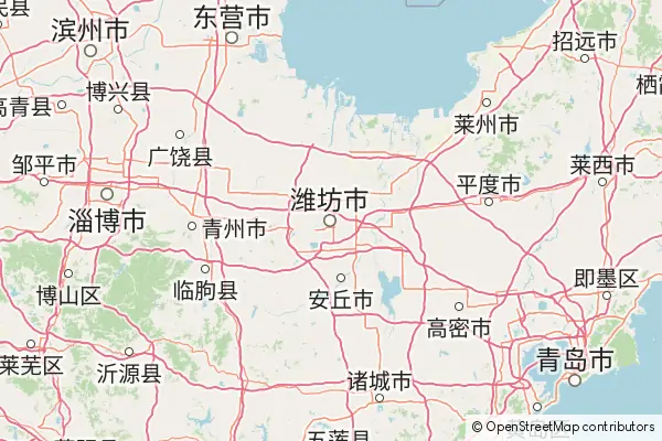 Mapa Weifang