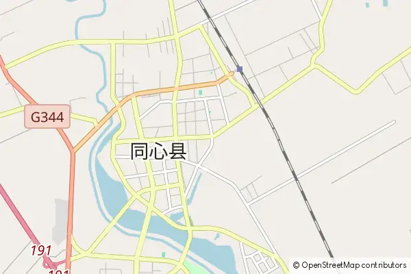 Mapa Tongxin County