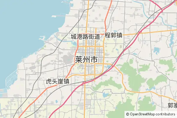 Mapa Laizhou