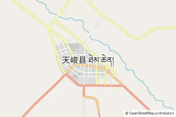 Mapa Tianjun County