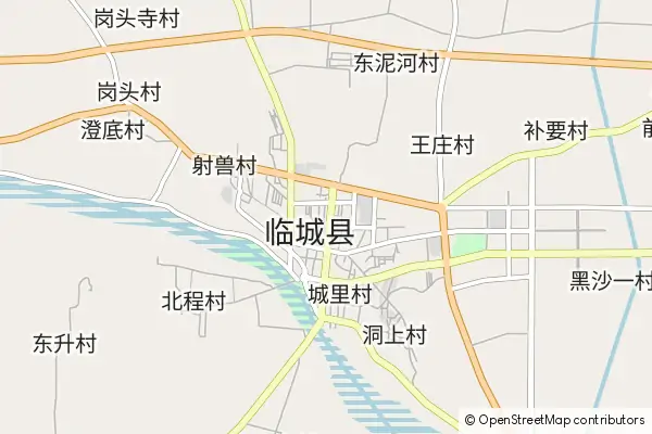 Mapa Lincheng County