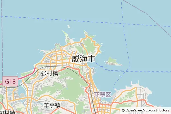 Mapa Weihai