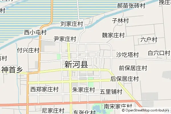 Mapa Xinhe County