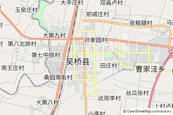 Mapa Wuqiao County