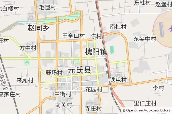 Mapa Yuanshi County