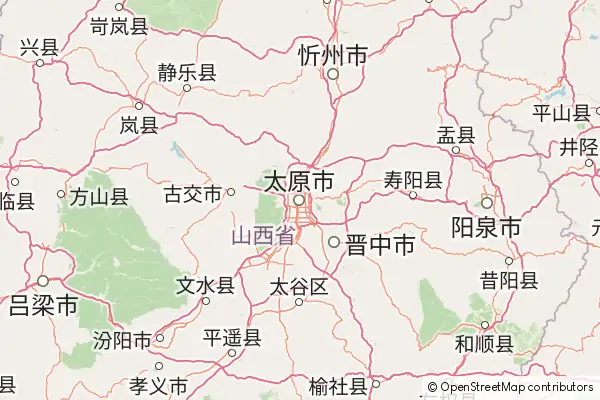 Mapa Taiyuan