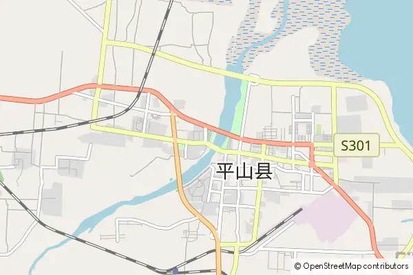 Mapa Pingshan County