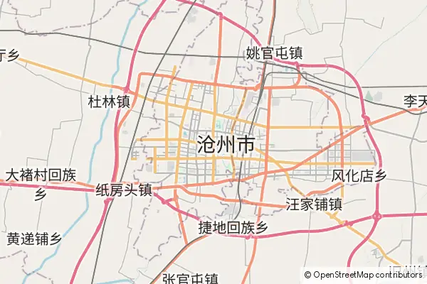 Mapa Cangzhou