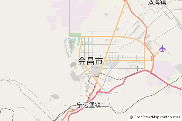 Mapa Jinchang