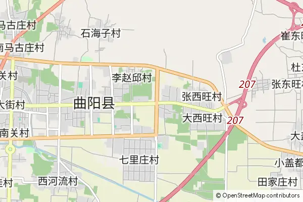 Mapa Quyang County