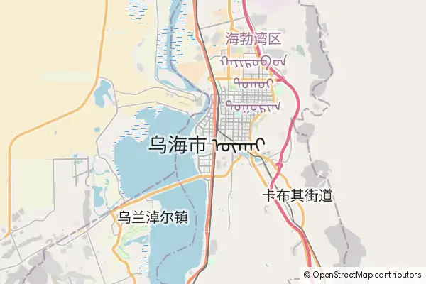 Mapa Wuhai