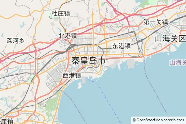 Mapa Qinhuangdao