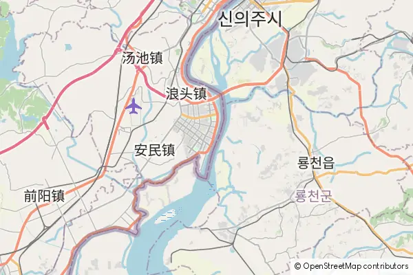 Mapa Dandong