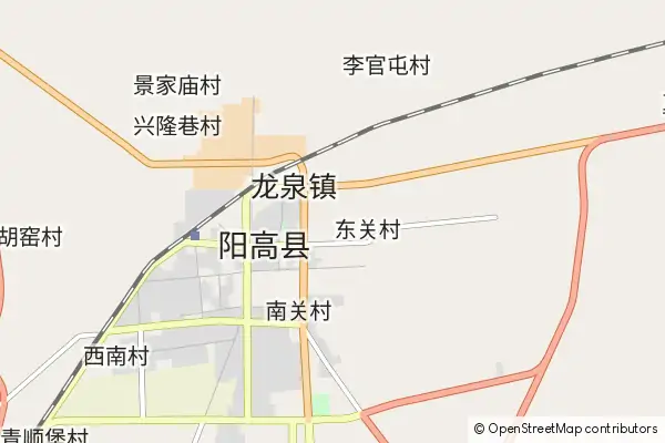 Mapa Yanggao County