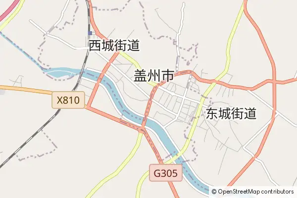 Mapa Gaizhou