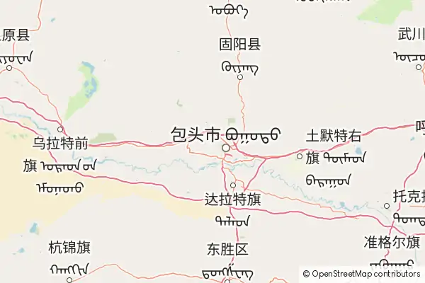 Mapa Baotou