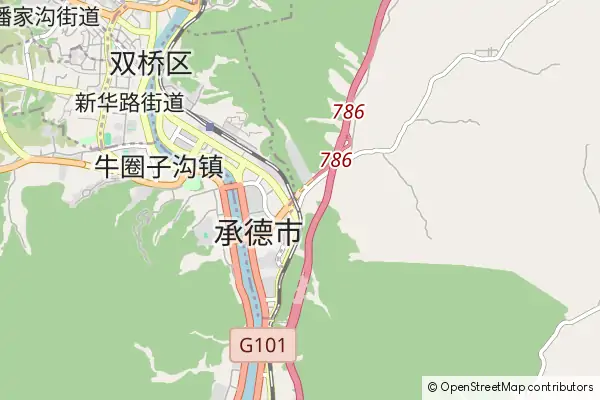 Mapa Chengde County