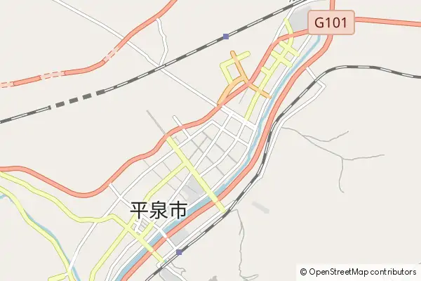 Mapa Pingquan County