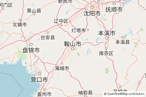 Mapa Anshan