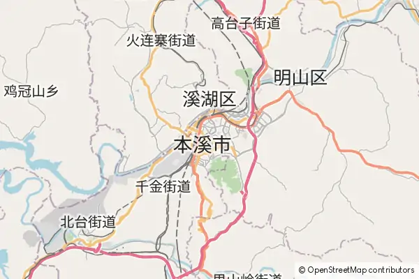 Mapa Benxi