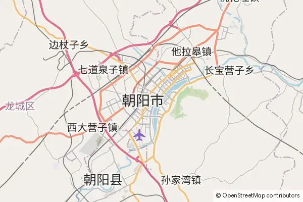 Mapa Chaoyang