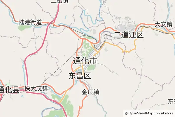 Mapa Tonghua