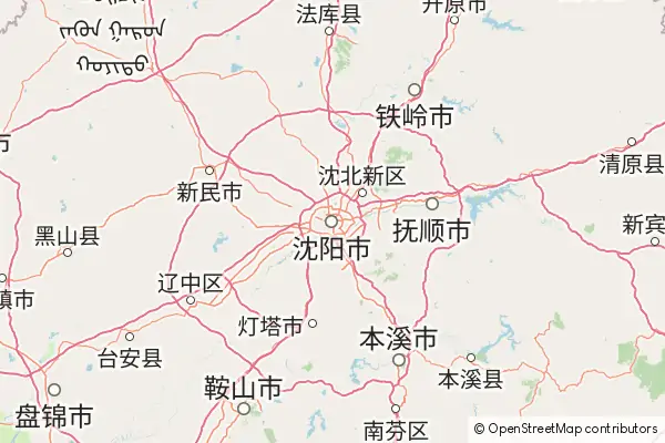 Mapa Shenyang