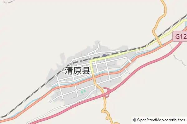 Mapa Qingyuan County