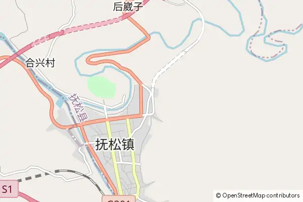 Mapa Fusong County