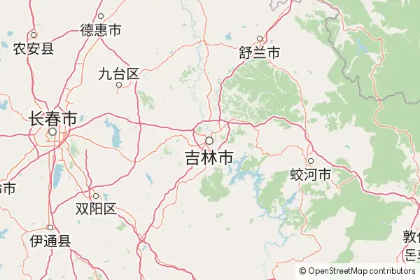 Mapa Jilin