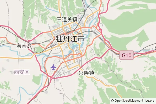 Mapa Mudanjiang