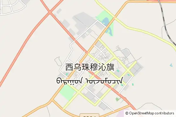 Mapa Xiwuzhumuqin Qi