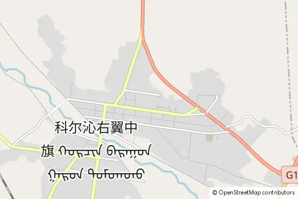 Mapa Ke'erqinyouyizhong Qi