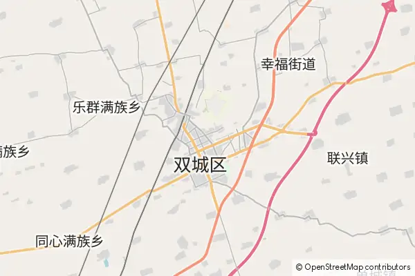 Mapa Shuangcheng